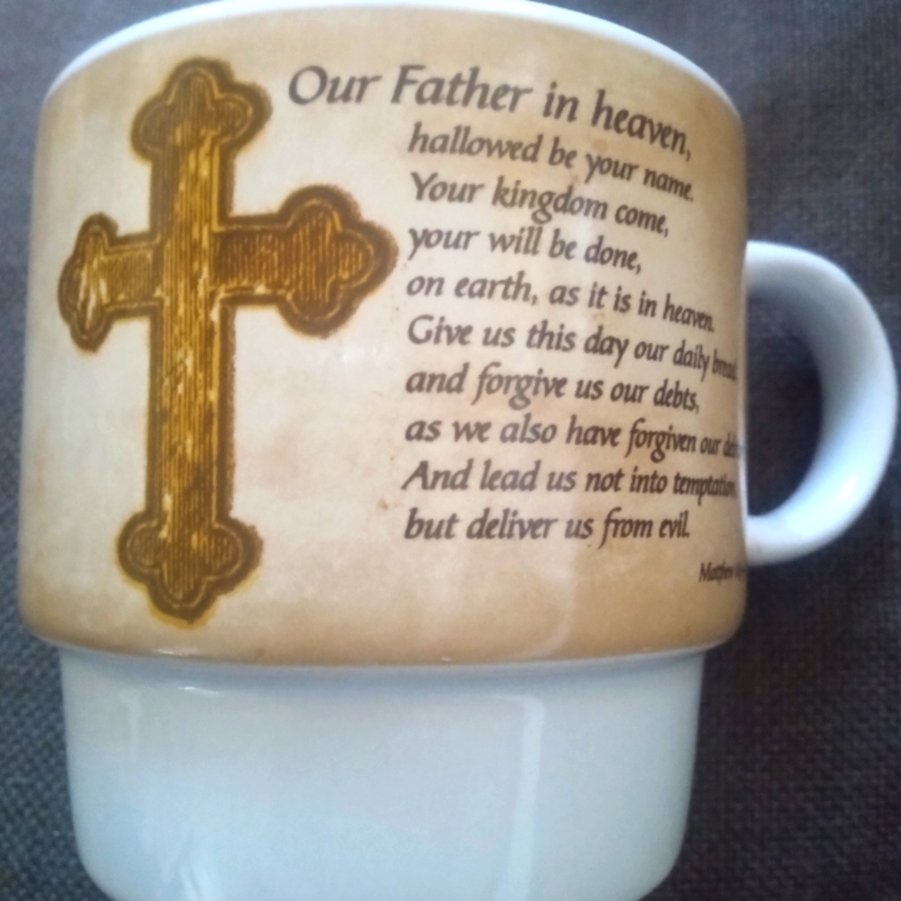 Signature Our Father Prayer Mug Matthew 6:9-13